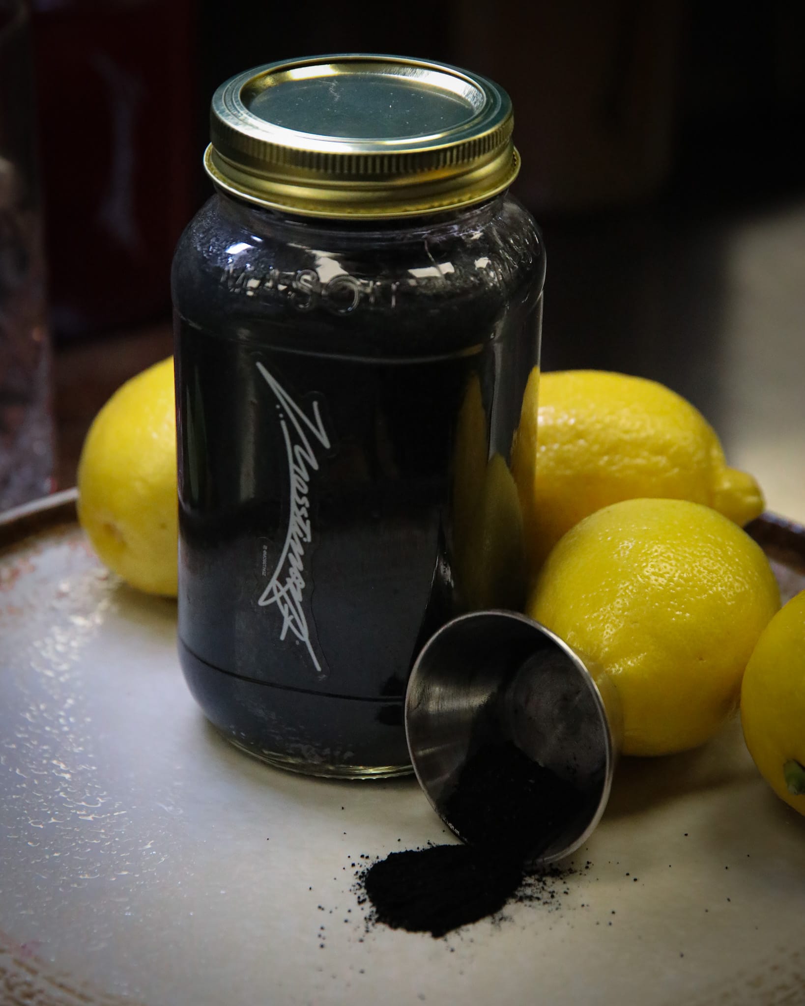 Activated Charcoal and Lemon Infused Seamoss Gel
